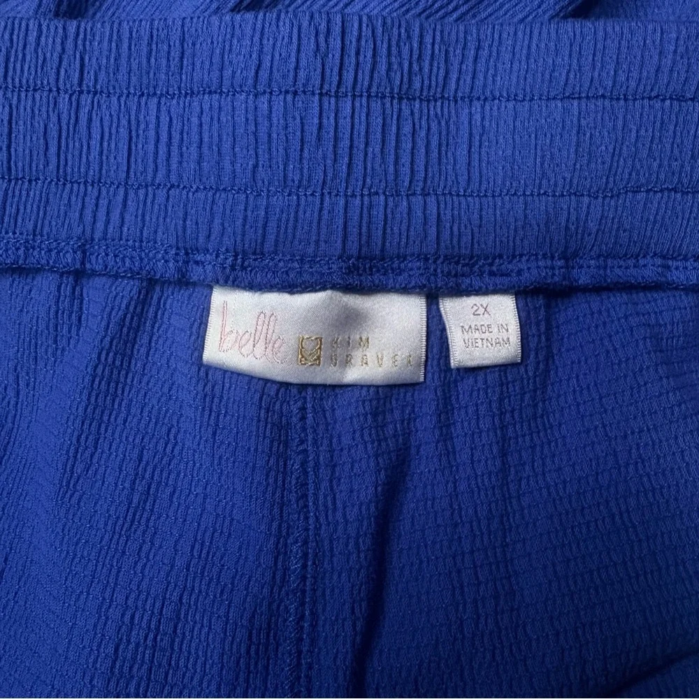 Belle Two-Piece Blue Blouse & Shorts Set – Size 2X - Picture 6 of 15